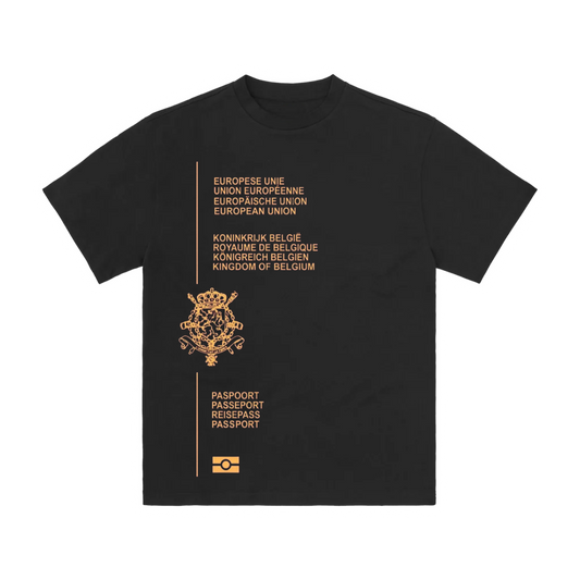 PASSPORT BOXY TEE - PRETA